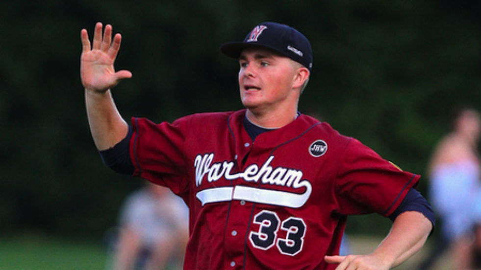Sean Newcomb pitched briefly for Wareham in 2012 and 2013. 